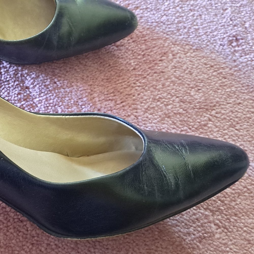 Vintage Black Bandolino High Heel Classic Pumps Size 7 - Picture 10 of 13